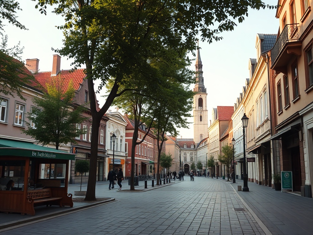 Mapa prezentująca infrastrukturę miasta Szczawno-Zdrój, uwzględniająca sklepy, placówki zdrowia i edukacji.