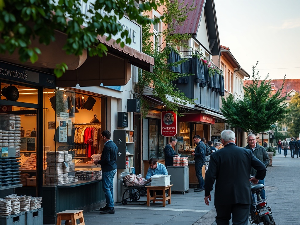 Panorama Szczawna-Zdroju z widocznymi parkami i uzdrowiskowymi budynkami.